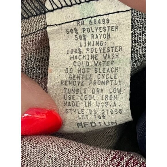 Danielle B Jacket Women M Pink Notch Blazer Floral Valentines Retro 80s Western - Picture 11 of 13